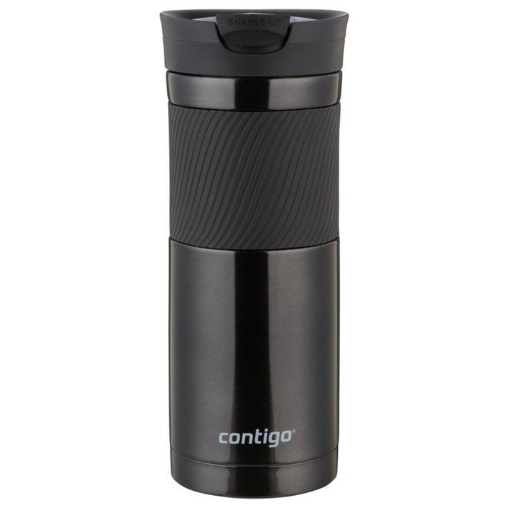 Termosz bögre Byron, Contigo, Rozsdamentes acél, 590 ml, Fekete