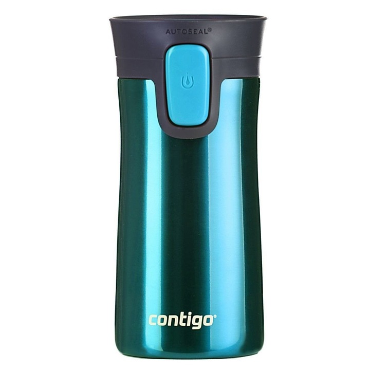 Cana din otel inoxidabil CONTIGO Pinnacle, 300ml, albastru tentant