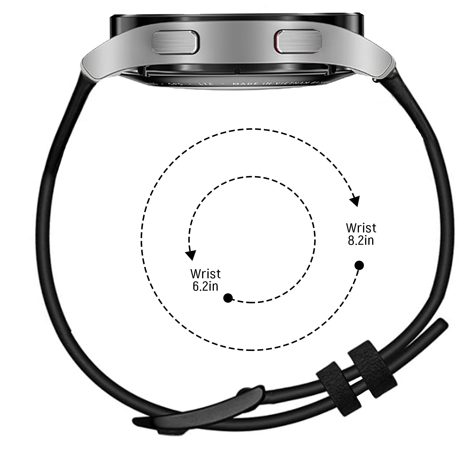 Curea smartwatch, Vaxiuja, Piele naturala, Compatibila cu Samsung