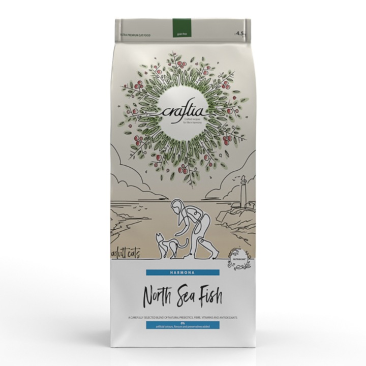 Суха храна за котки Craftia , 4.5 кг, Fish