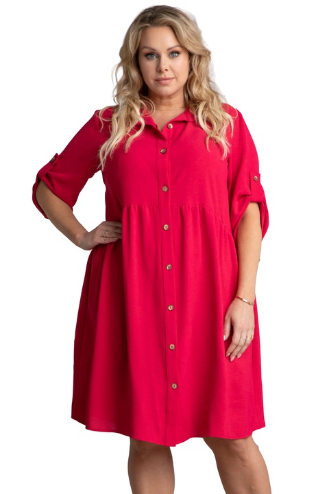 Rochie Anka, Karko, Poliester, Roz zmeuriu