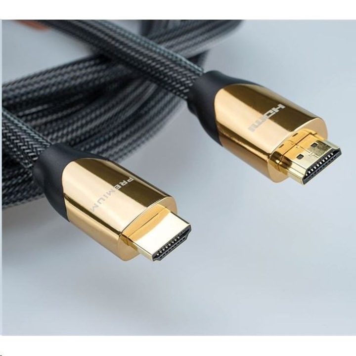 Roline HDMI Premium High Speed Ethernettel (HDMI2.0) UltraHD, M/M, 1m kábel (11.04.5801-10) (11.04.5801-10)