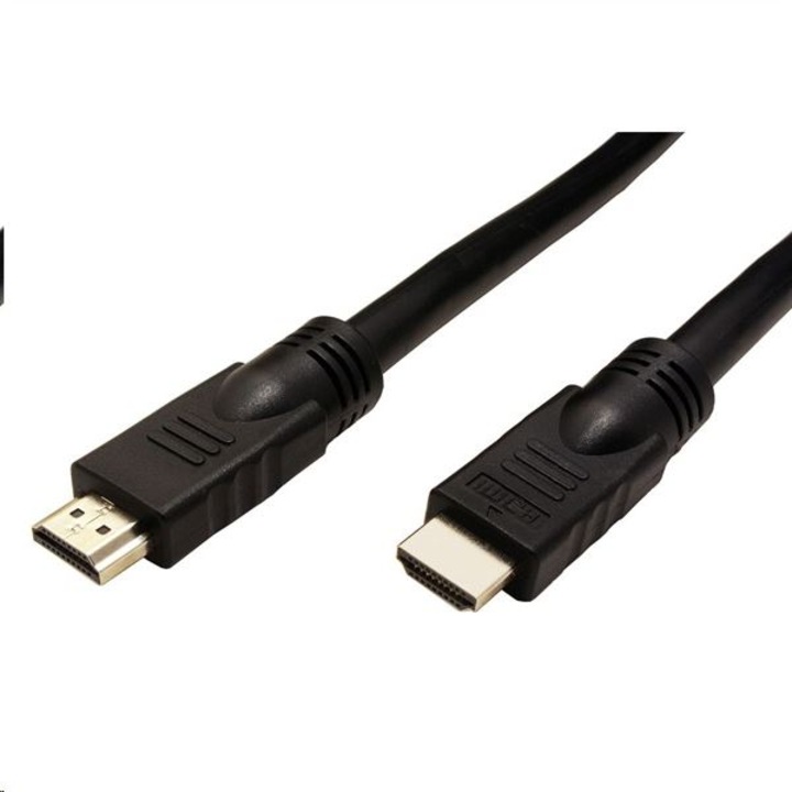 Cablu, Roline, HDMI, UHD, 4K activ, Ethernet, 15 m, Negru