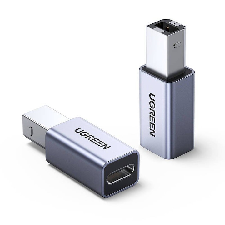 Adaptor Imprimanta Ugreen, USB Type-C to USB Type-B, Negru