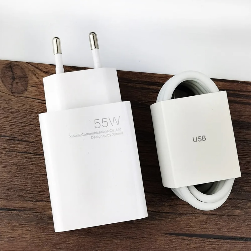 Incarcator cu Adaptor si Cablu TypeC pentru Xiaomi 55W, Charger Travel