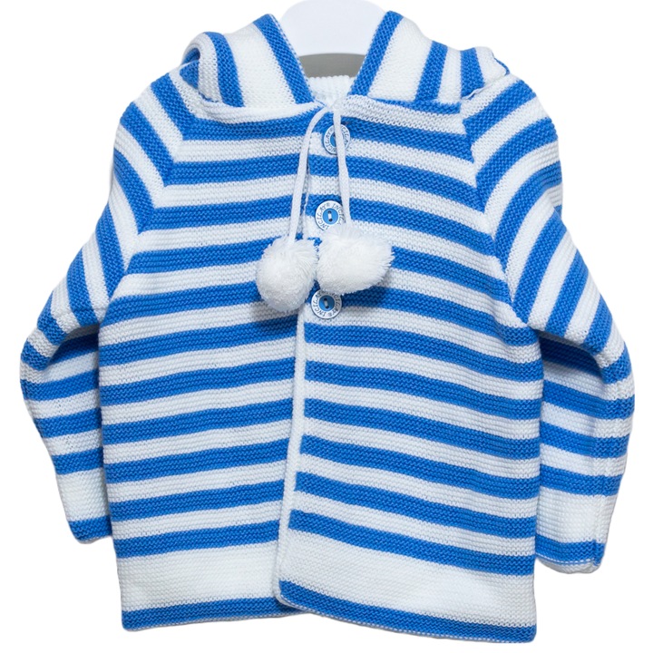 Hanorac bebe Nasturel, Motat, Albastru, 6-9 luni