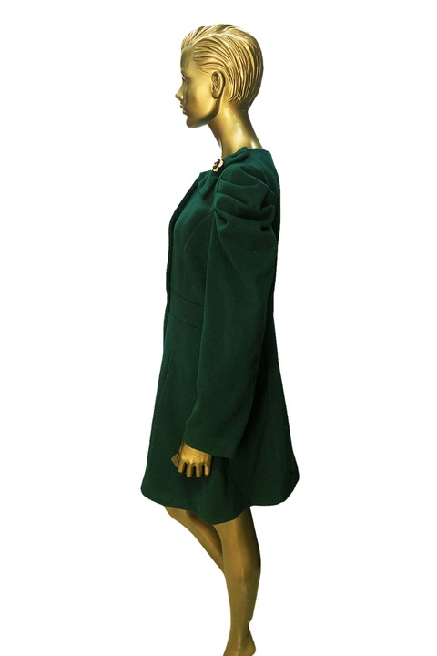 Palton de dama, JUP, Vascoza, Verde, XXL, Verde