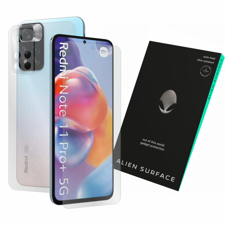 Alien Surface fólia, Xiaomi Redmi Note 11 Pro Plus, képernyő és hátvédelem