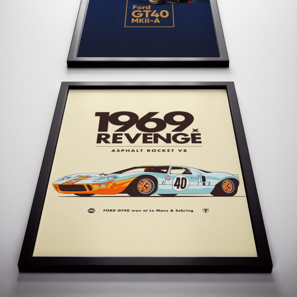 Постер Doboxo, 1969 Revenge, Дървена Рамка, 50 x 70 - eMAG.bg
