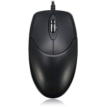 Mouse optic Adesso, 3 butoane, senzor pentru suprafete multiple, cablu USB