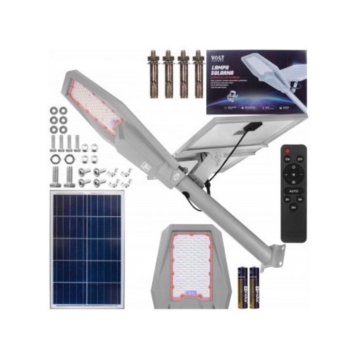 Соларна лампа Warrior 250W, Соларен панел 35W, Батерия 30000mAh, Дистанционно управление