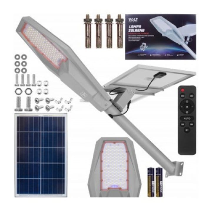 Комплект led соларна лампа Warrior 360W, Соларен панел 40W, Акумулатор 36000mAh, Дистанционно управление