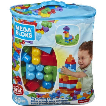Set de constructie Mega Bloks First Builders - Big building bag, 60 piese Set de constructie Mega Bloks First Builders - Big building bag, 60 piese