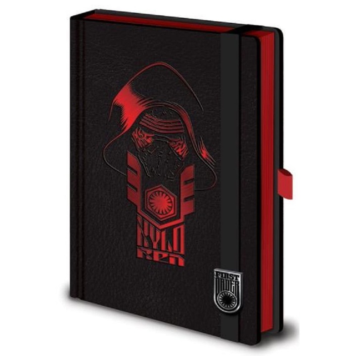 Disney Star Wars bőrkötésű gumis A5-ös prémium jegyzetfüzet Kylo Ren
