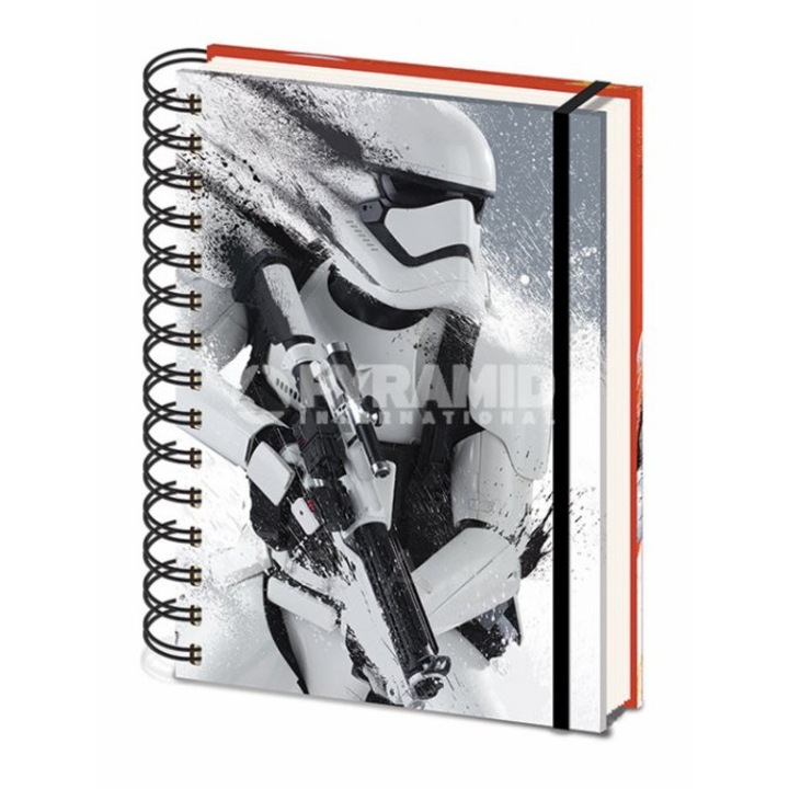 Disney Star Wars keményborítós gumis A5-ös spirálfüzet Stormtrooper és Flametrooper Paint