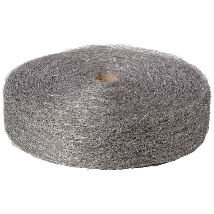 Lana de otel dura, Borma Wachs, National Steel Wool CDO6472, rola de 2.5 kg, grad finete 4