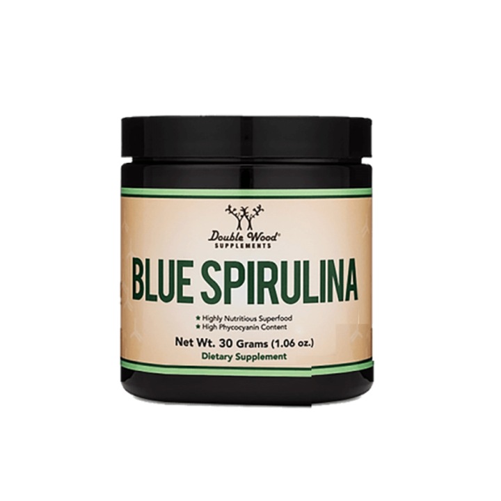 Хранителна добавка Double Wood, Blue spirulina, Синя спирулина, Прах, 30 g