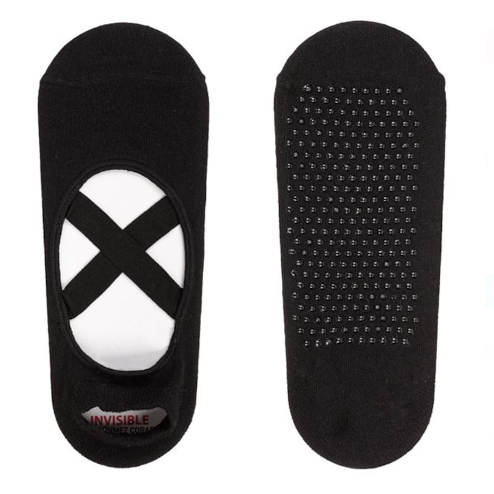 Sosete pentru femei Yoga si Pilates Anti Alunecare, Negru