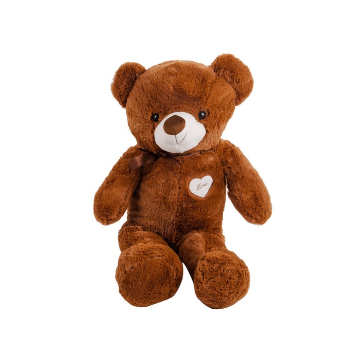 Urs de plus, 50 cm, 3 culori, Maro