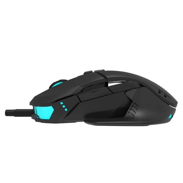 Мишка Delux M629DB, PMW3325, Геймърска, Безжична и USB, Черна, 5000dpi ...