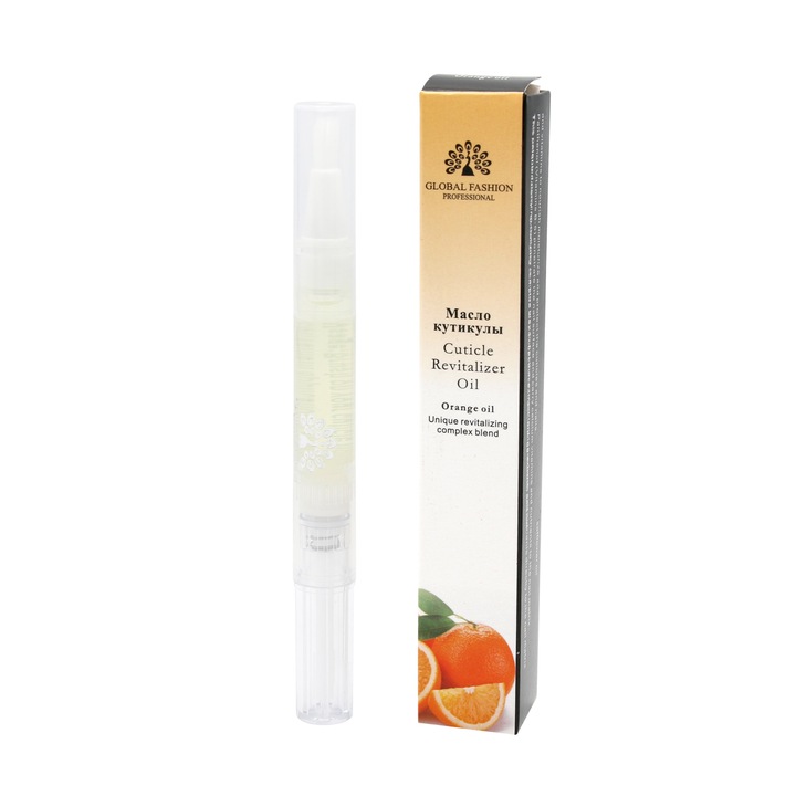 Ulei pentru cuticula stilou, Global Fashion, 8 ml, Orange