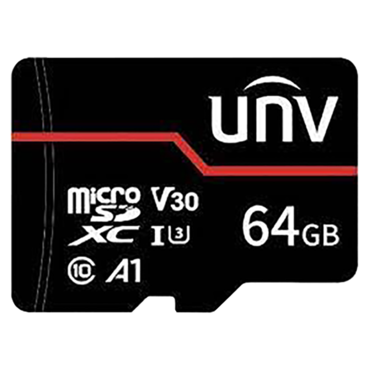 Memóriakártya 64GB, PIROS KÁRTYA - UNV TF-64G-MT