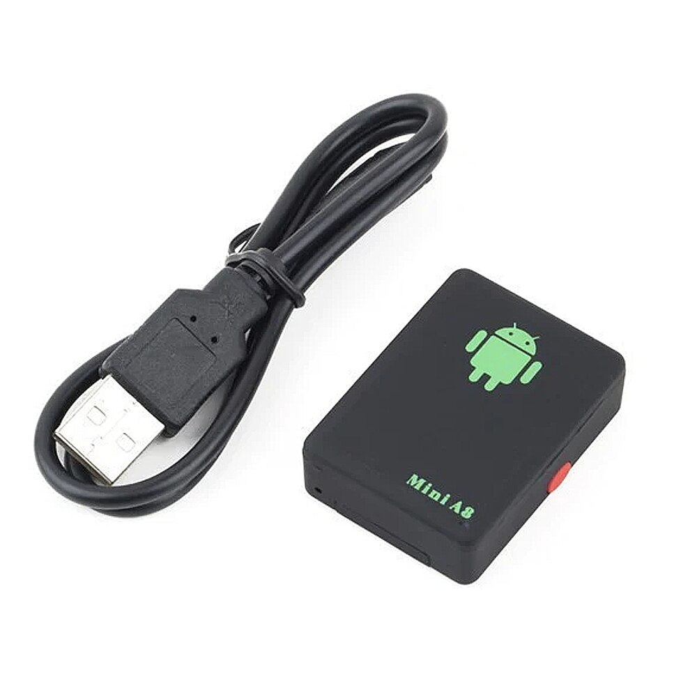 Mini A8 GPS Tracker, Localizare GPS, MicroSD, SIM, GPRS, Negru eMAG.ro