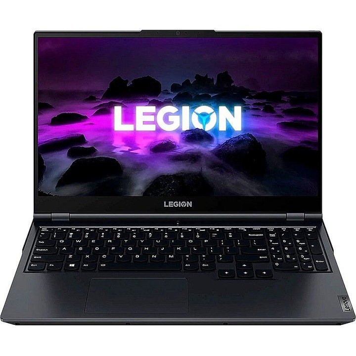 Laptop Lenovo Legion 5 15ACH6H, 15.6 inch, AMD Ryzen 7 5800H 8 C / 16 T, 3.2 GHz - 4.4 GHz, 4 MB 16 MB cache, 45 W, 16 GB RAM, 512 GB SSD, Nvidia GeForce RTX 3060, Free DOS
