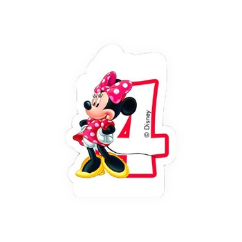 Lumanare tort cifra 4 Minnie Procos Lumanare tort cifra 4 Minnie Procos