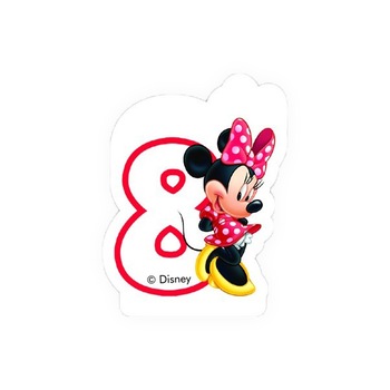 Lumanare tort cifra 8 Minnie Procos Lumanare tort cifra 8 Minnie Procos