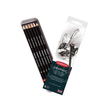 Set 6 creioane grafica Derwent 0700835 Set 6 creioane grafica Derwent 0700835