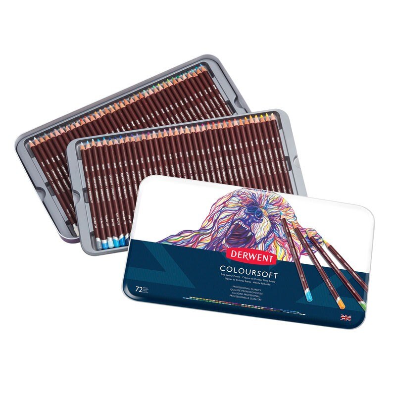 Set 72 creioane Derwent Coloursoft 0701029