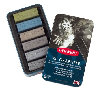 Set 6 blocuri grafit XL Derwent Graphite, 2302010 Set 6 blocuri grafit XL Derwent Graphite, 2302010
