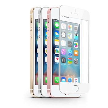 Geam protectie pentru Iphone 7, cu rama alba Geam protectie pentru Iphone 7, cu rama alba