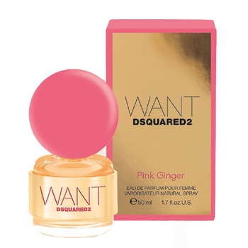 Apa de parfum Dsquared, Want Pink Ginger, Femei, 50 ml Apa de parfum Dsquared, Want Pink Ginger, Femei, 50 ml
