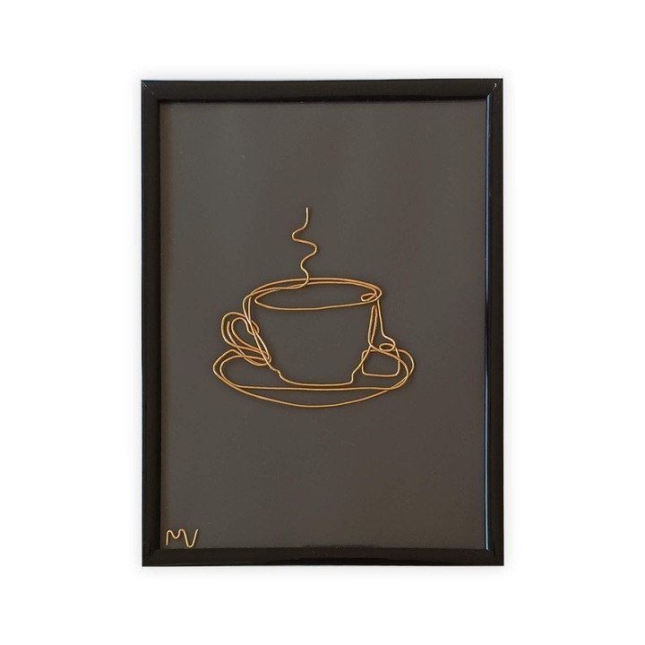 Tablou ceasca de cafea, 18x24 cm