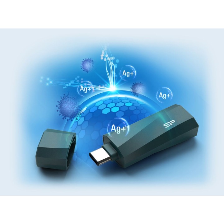 Pen Drive 64GB Silicon Power Mobile C07 USB Type-C sötétkék (SP064GBUC3C07V1D) (SP064GBUC3C07V1D)