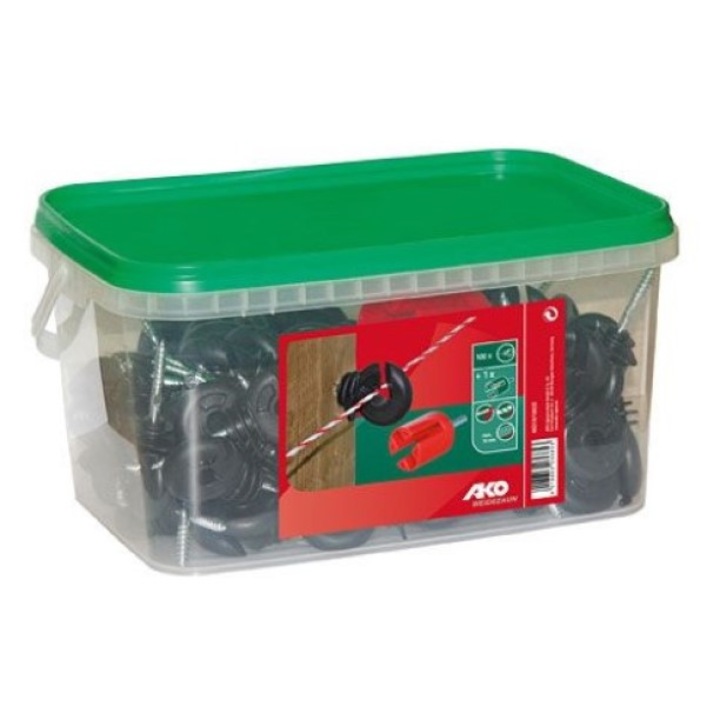 Set 100 buc Izolatori fir Ako, cutie