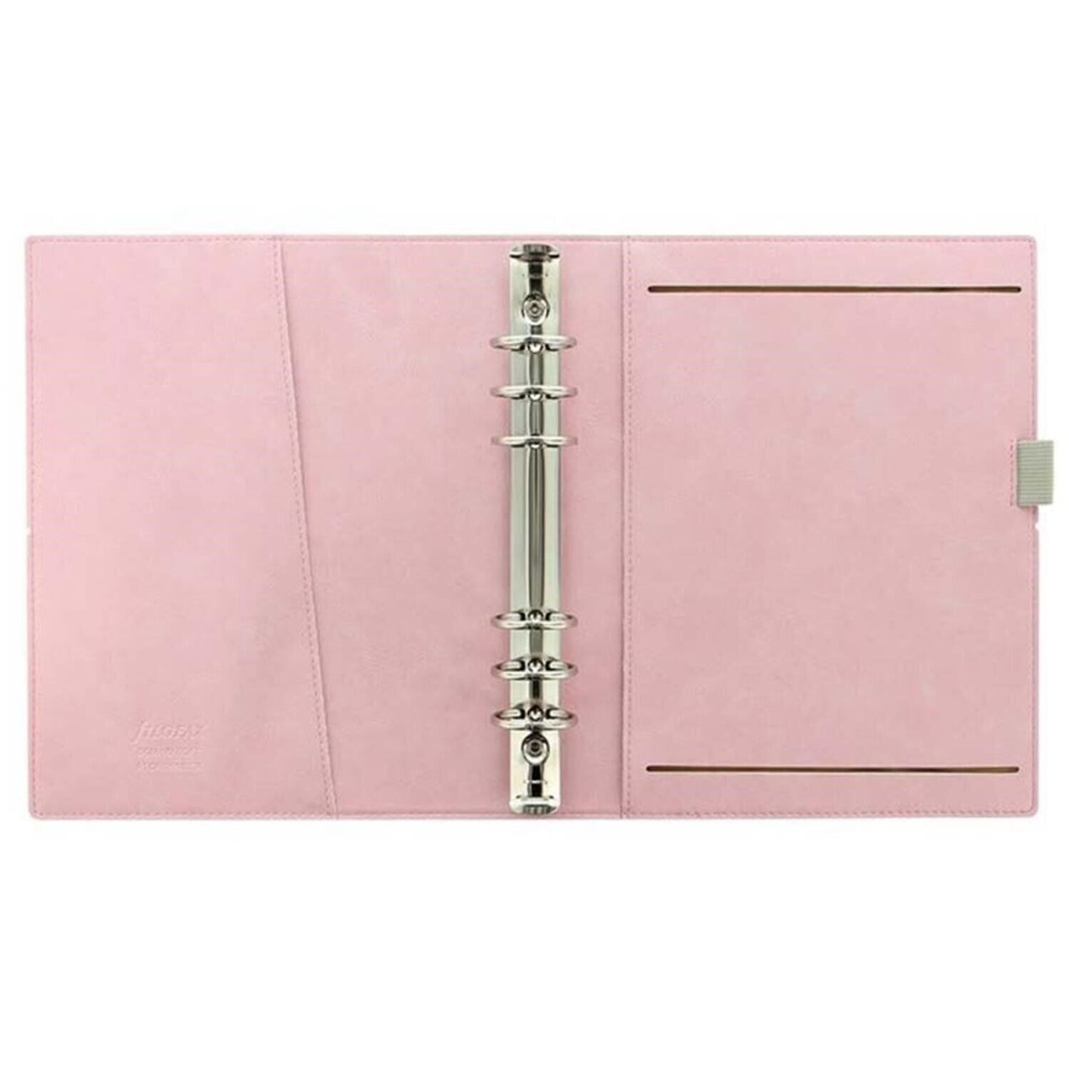 Filofax Domino Soft Organizer A5 - Agenda Con Copertina Flessibile Rosa Pastello, Chiusura Elastica
