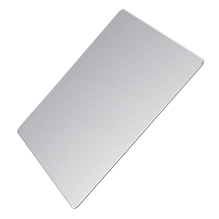 Mousepad metalic, Aluminiu, 246x202x2 mm, Argintiu