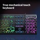 Tastatura gaming, Mecanica, Lumina rece, Negru