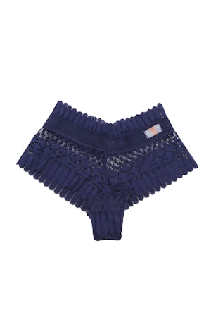 Chiloti brazilieni din dantela elastica WS-1070bleumarin 72791, Bleumarin