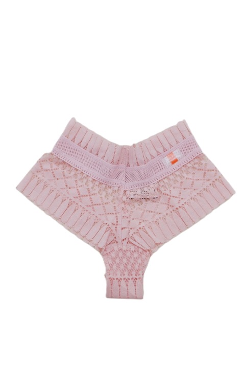 Chiloti brazilieni din dantela elastica WS-1070roz 73918, Roz