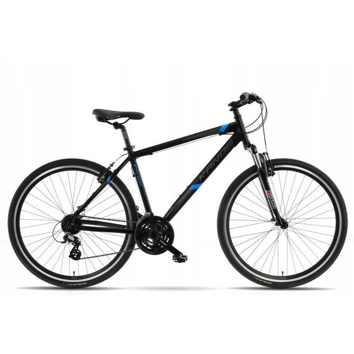 Bicicleta Cross Bike, KANDS, Aluminiu, 28', 19', Negru