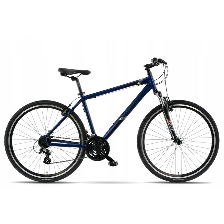 Bicicleta Cross Bike, KANDS, Aluminiu, 28', 21', Negru