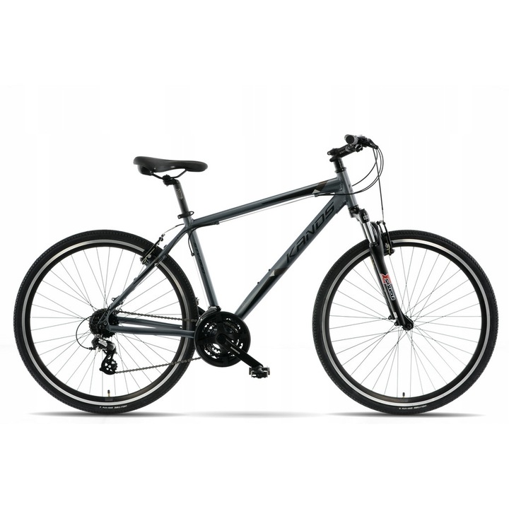 Bicicleta Cross Bike, KANDS, Aluminiu, 28', 19', Negru