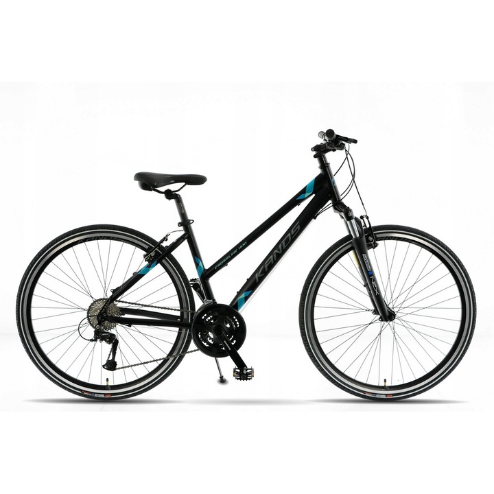 Bicicleta Cross Bike, KANDS, Aluminiu, 28', 17', Negru