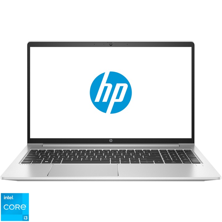 Лаптоп HP ProBook 450 G9, Intel® Core™ i3-1215U, 15.6", Full HD, IPS, 8GB, 256GB SSD, Intel® UHD Graphics, Free DOS, Silver