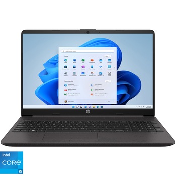 Laptop HP 250 G9 with Processor Intel Core i5-1235U up to 4.40 GHz, 15.6", Full HD, 16GB DDR4, 512GB SSD, Intel Iris Xe Graphics, Windows 11 Pro, Dark Ash Silver