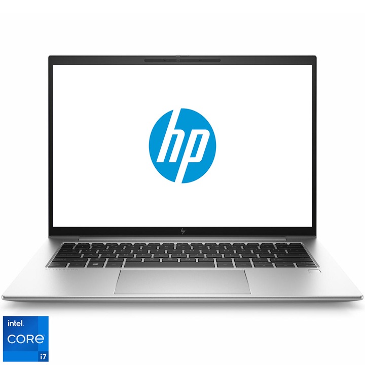 Laptop HP EliteBook 840 G9 cu procesor Intel® Core™ i7-1255U pana la 4.70 GHz, 14", WUXGA, IPS, 16GB, 512GB SSD, Intel® Iris® Xe Graphics, Free DOS, Silver